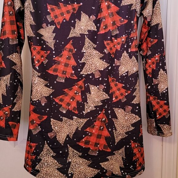 #291 Long Sleeve, leggings Material Crewneck Top, size. L - Picture 3 of 4